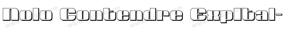 Nolo Contendre ExpItal字体转换